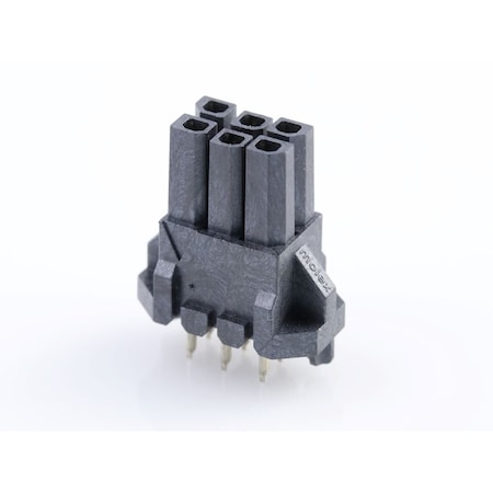 Molex Rectangular Power Connector, 6 Contact(S), Female, Solder Terminal, Receptacle 447690602